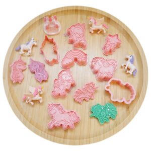 Unicorn Cookie Cutter and Stamp Set